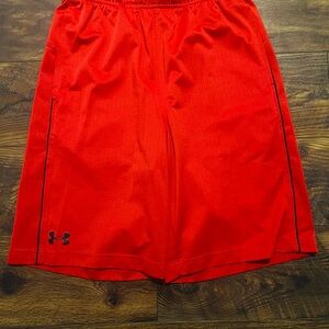 Under Armour Red Athletic Performance Shorts